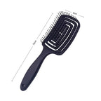 1Pcs Elastic Massage Comb Hollow Out Hair Brush Scalp Massage Comb