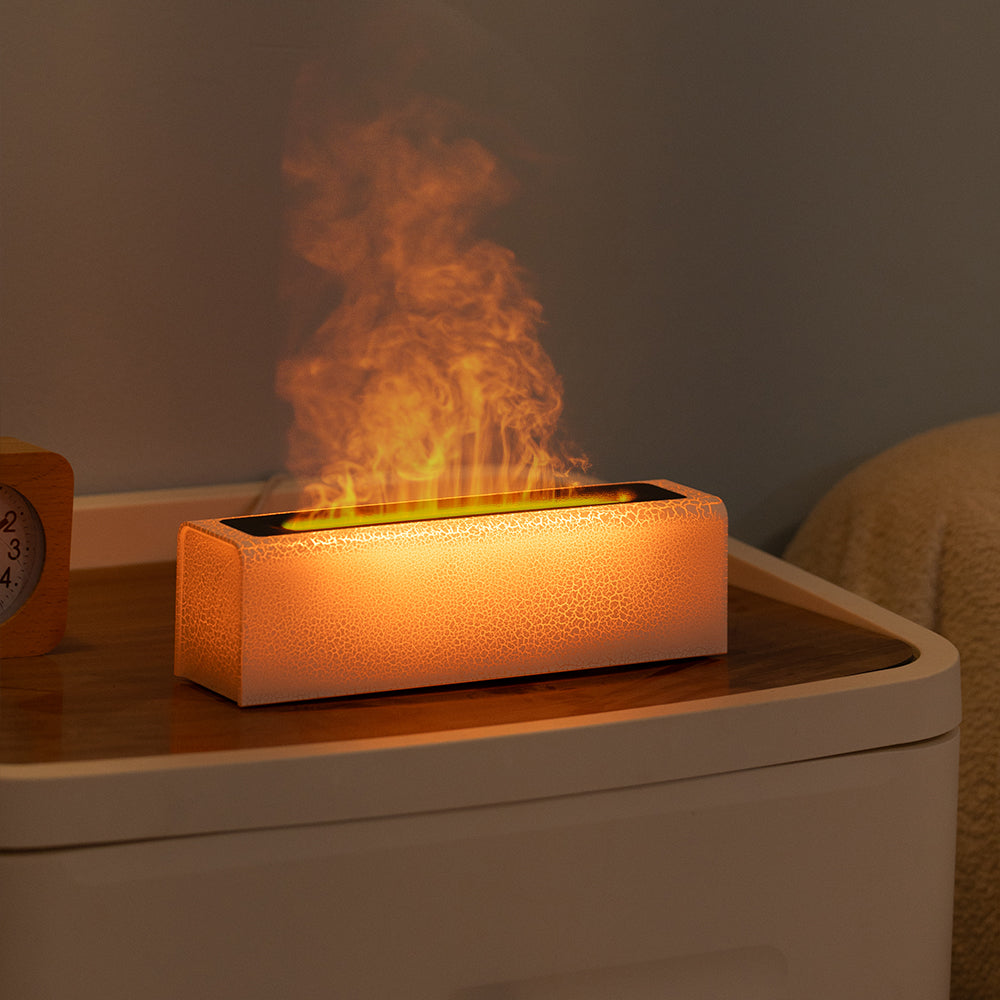 Lava Humidifier Colorful Flame Aromatherapy Home Ambience USB Plug-in Simulation Flame Humidifier