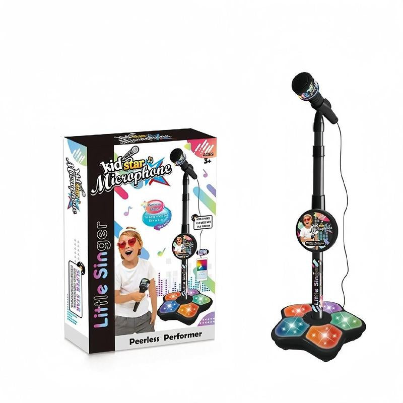 Microphone Toy, Karaoke Machine Toy with Light, Singing Machine Toy, Music Toy for Kids, Birthday Gift for Girls
