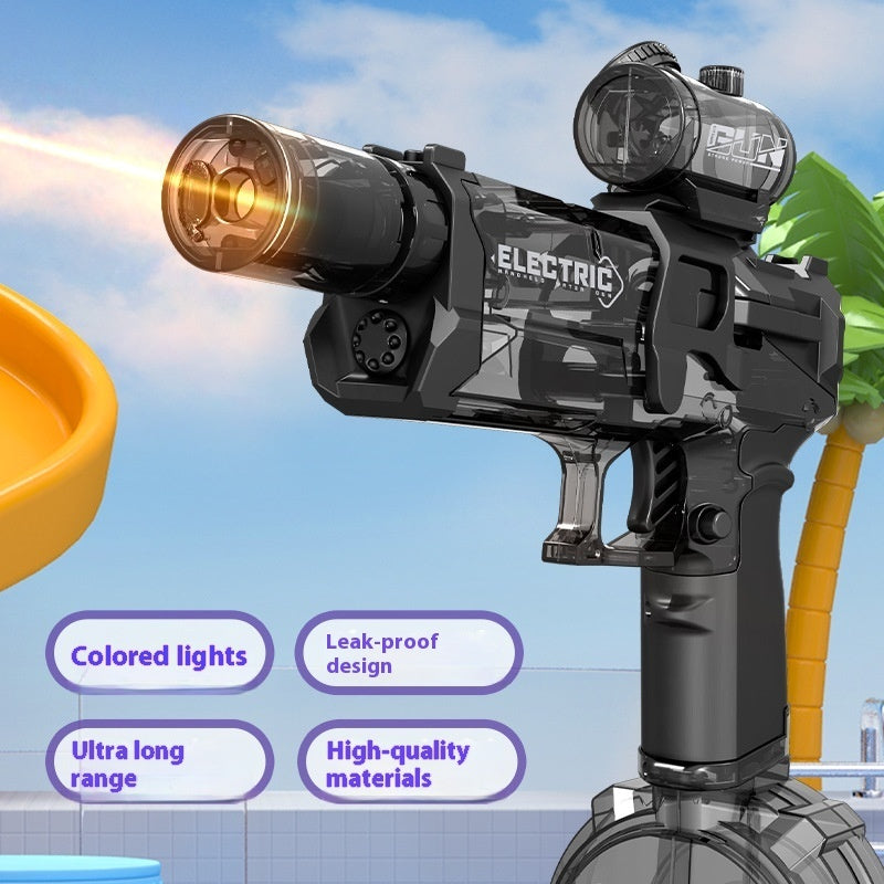 Fire Rat Electric Water Pistol Cool Light Full Automatic Water Spray Gun Summer