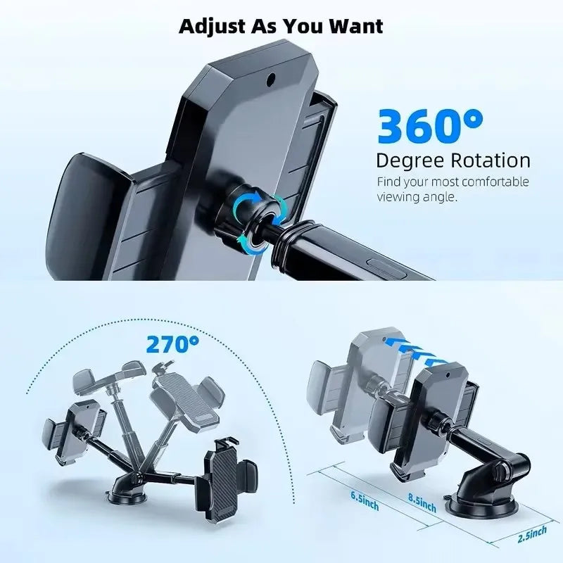 2025 NEW Universal Sucker Car Phone Holder 360°