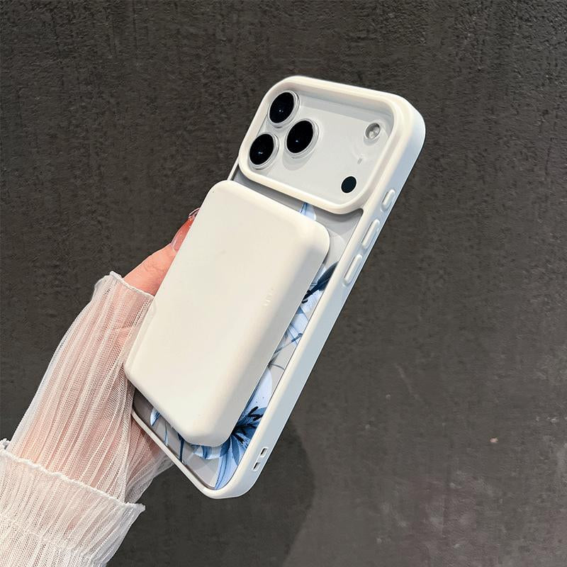 Blue Lily Whisper Magnetic Magsafe Snap Case for Iphone 17/16 Pro Max 15 Pro 14 13 12 Mini 11 XR XS plus SE Shockproof Slim Protective Cover