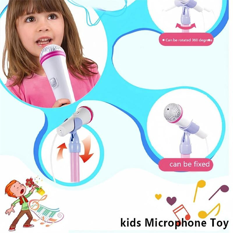 Microphone Toy, Karaoke Machine Toy with Light, Singing Machine Toy, Music Toy for Kids, Birthday Gift for Girls