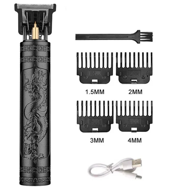 Vintage Hair Clipper, Cordless Trimmer and USB Fast Charging