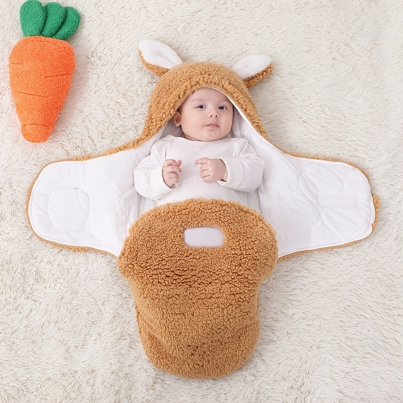Super Soft Baby Sleeping Bag Fluffy Fleece Newborn Swaddle Blankets