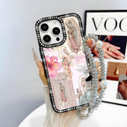 Virgin Mary Pattern Bling Glitter Phone Case with Sparkle Rhinestone Diamond , Airbag Anti-Fall Crystal Cover for Iphone 17 16 15 14 13 12 11 Pro Max plus Air