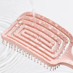1Pcs Elastic Massage Comb Hollow Out Hair Brush Scalp Massage Comb