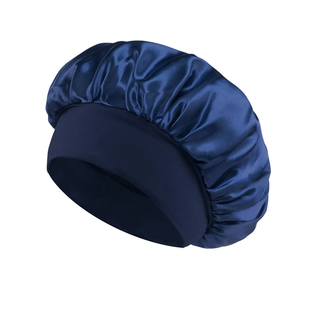 1PC Women's Satin Solid Bonnets