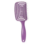 1Pcs Elastic Massage Comb Hollow Out Hair Brush Scalp Massage Comb