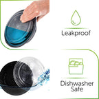 [30-Pack] Meal Prep Containers Reusable - Batch Cooking Plastic Food Containers with Lids - Microwavable Freezer Dishwasher Safe - Takeaway Lunch Box